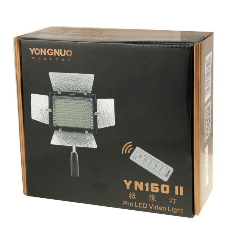 YONGNUO YN-160 II LED Video Light with Luminance Remote Control for Canon Nikon DSLR Camera - free shipping - PMC TechLife - Order now!
