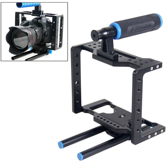 YELANGU YLG0108D Protective Cage Handle Stabilizer Top Set for DSLR Camera - free shipping - PMC TechLife - Order now!