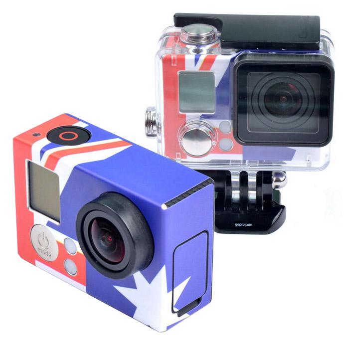 Retro AU Flag Pattern Case Sticker for GoPro HERO3+ /3 - Stickers by PMC TechLife | Online Shopping South Africa | PMC TechLife | Buy Now Pay Later Mobicred
