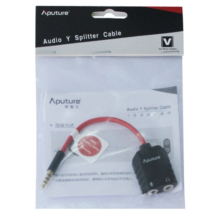 Aputure 3.5mm Audio Y Male to 2 Female Headset Mic Splitter Cable - free shipping - PMC TechLife - Order now!