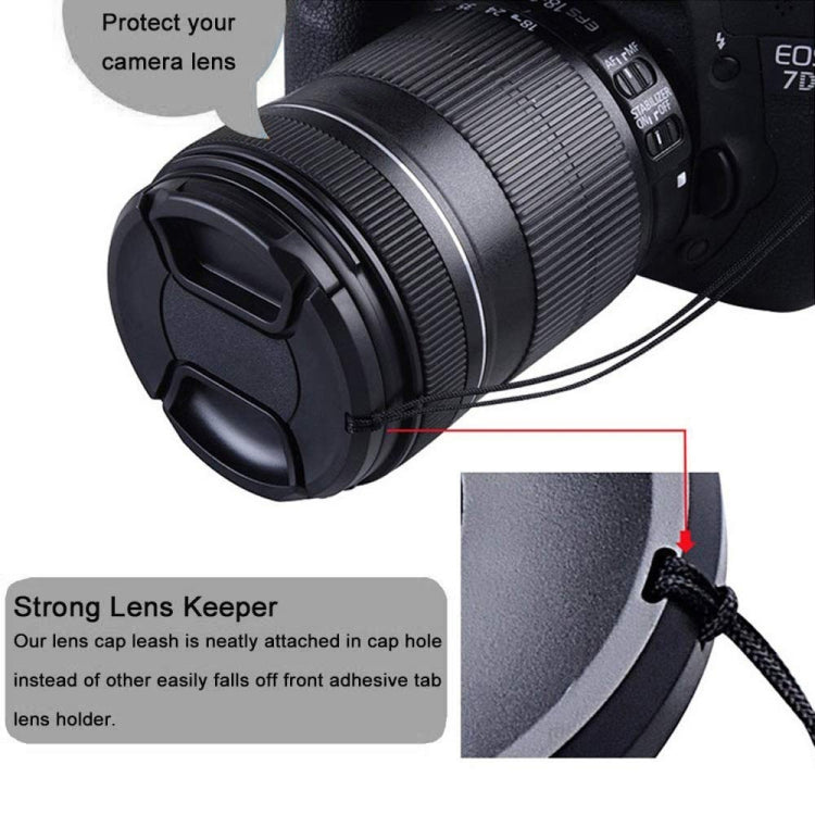 77mm Center Pinch Camera Lens Cap(Black) - Lens Cap by PMC TechLife | Online Shopping South Africa | PMC TechLife | Buy Now Pay Later Mobicred