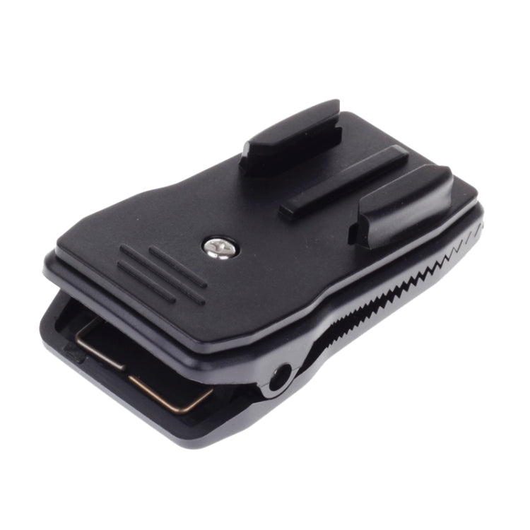 360 Degree Rotation J Shape Backpack Hat Clip Fast Clamp Mount for Xiaomi Yi Sport Camera(XM17) - Backpack Clip by PMC TechLife | Online Shopping South Africa | PMC TechLife | Buy Now Pay Later Mobicred