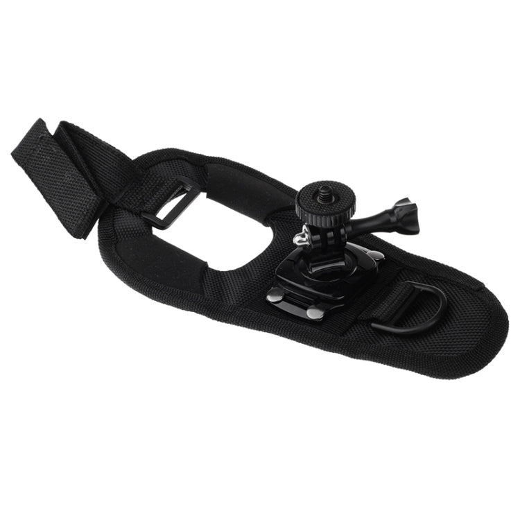 360 Degree Rotation Glove Style Strap Mount Wrist Strap Palm Holder with Screw and Adapter for Xiaomi Yi Sport Camera / GoPro Hero4 / 3+ / 3 / 2 / 1, Size: 45cm x 11cm - Wrist Strap by PMC TechLife | Online Shopping South Africa | PMC TechLife | Buy Now Pay Later Mobicred