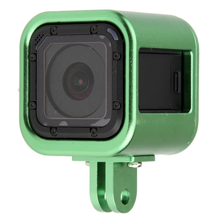 Housing Shell CNC Aluminum Alloy Protective Cage with Insurance Back Cover for GoPro HERO5 Session /HERO4 Session /HERO Session(Green) - free shipping - PMC TechLife - Order now!