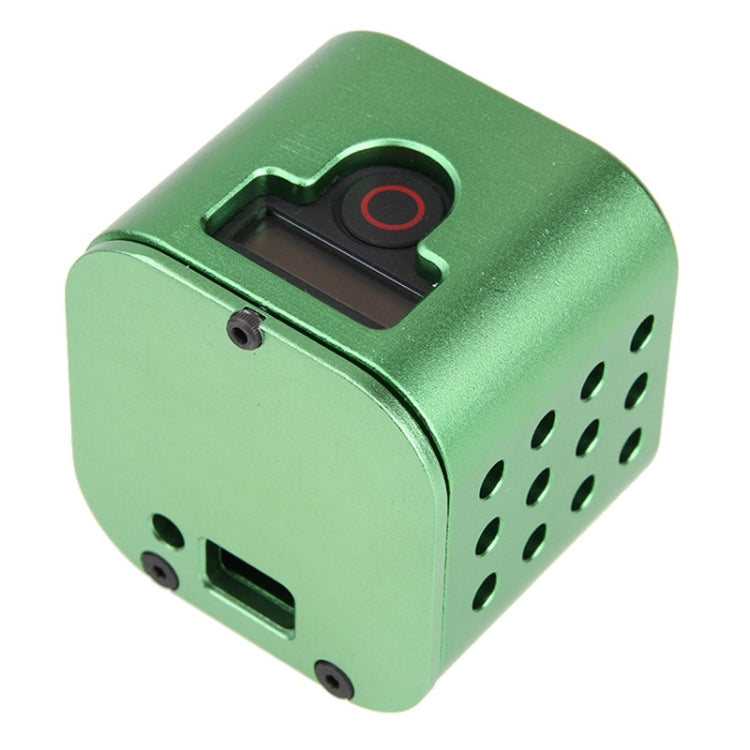 Housing Shell CNC Aluminum Alloy Protective Cage with Insurance Back Cover for GoPro HERO5 Session /HERO4 Session /HERO Session(Green) - free shipping - PMC TechLife - Order now!