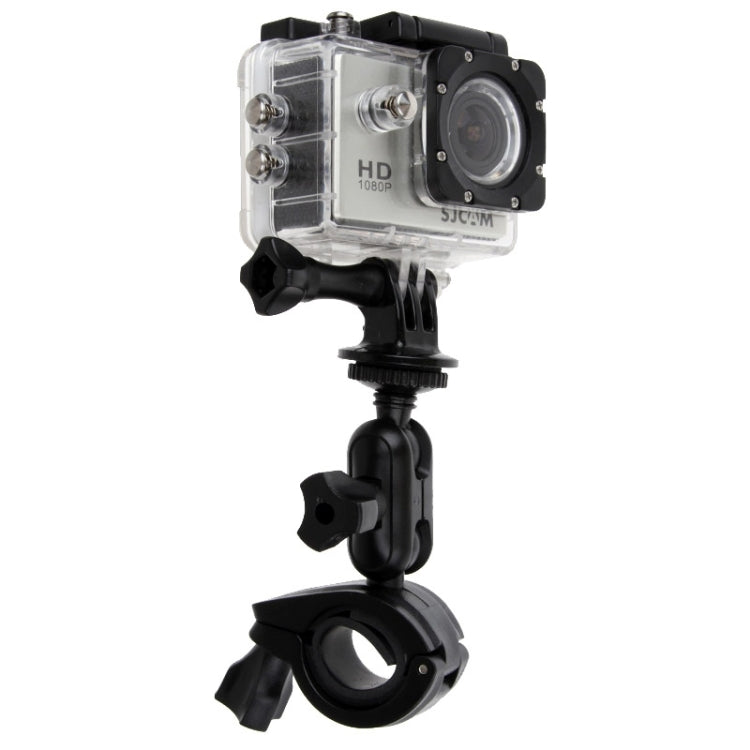 360 Degrees Rotation Bicycle Motorcycle Holder Handlebar Mount with Screw & Tripod Adapter for PULUZ Action Sports Cameras Jaws Flex Clamp Mount for GoPro, Insta360, DJI and Other Action Cameras - Bicycle Handlebar Mount by PMC TechLife | Online Shopping South Africa | PMC TechLife | Buy Now Pay Later Mobicred