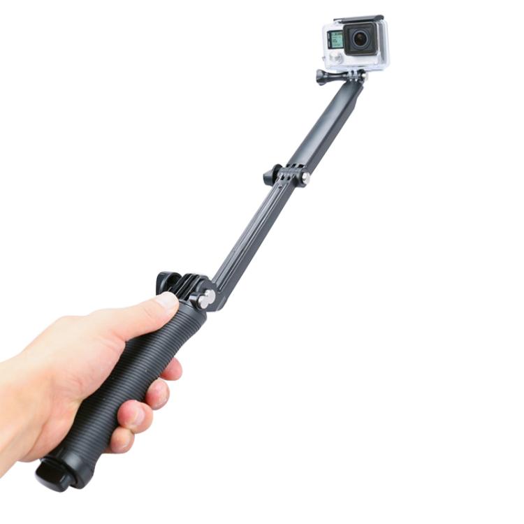 3-Way Multi Function Extendable Monopod Tripod Folding Rotating Arm Camera Handle for GoPro, Insta360, DJI and Other Action Cameras - Extendable Pole by PMC TechLife | Online Shopping South Africa | PMC TechLife | Buy Now Pay Later Mobicred
