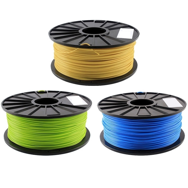 ABS 3.0 mm Luminous 3D Printer Filaments, about 135m(Yellow) - free shipping - PMC TechLife - Order now!