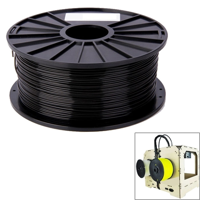 PLA 3.0 mm Color Series 3D Printer Filaments, about 115m(Black) - Consumables by PMC TechLife | Online Shopping South Africa | PMC TechLife | Buy Now Pay Later Mobicred
