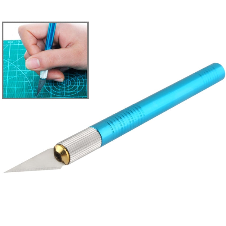 WLXY-9311, WLXY Tool Precision Knife with Replaceable Blade for Mat Cutting / Model Making / Etching / Carving / Scoring / Trimming, OAL: 145mm, Size: 121mm x 10mm Diameter(Blue) - free shipping - PMc TechLife - Order now!