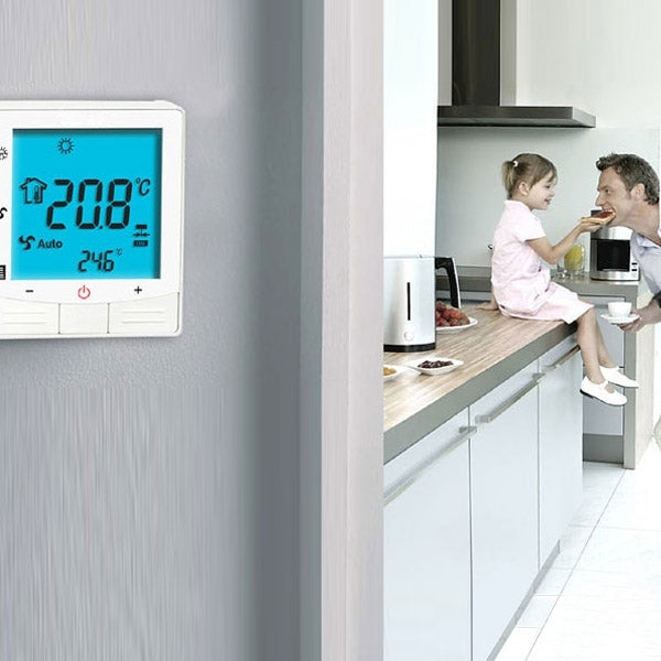 Electric Floor Heating System LCD Display Programmable Room Thermostat(Black) - Thermostat & Thermometer by PMC TechLife | Online Shopping South Africa | PMC TechLife | Buy Now Pay Later Mobicred