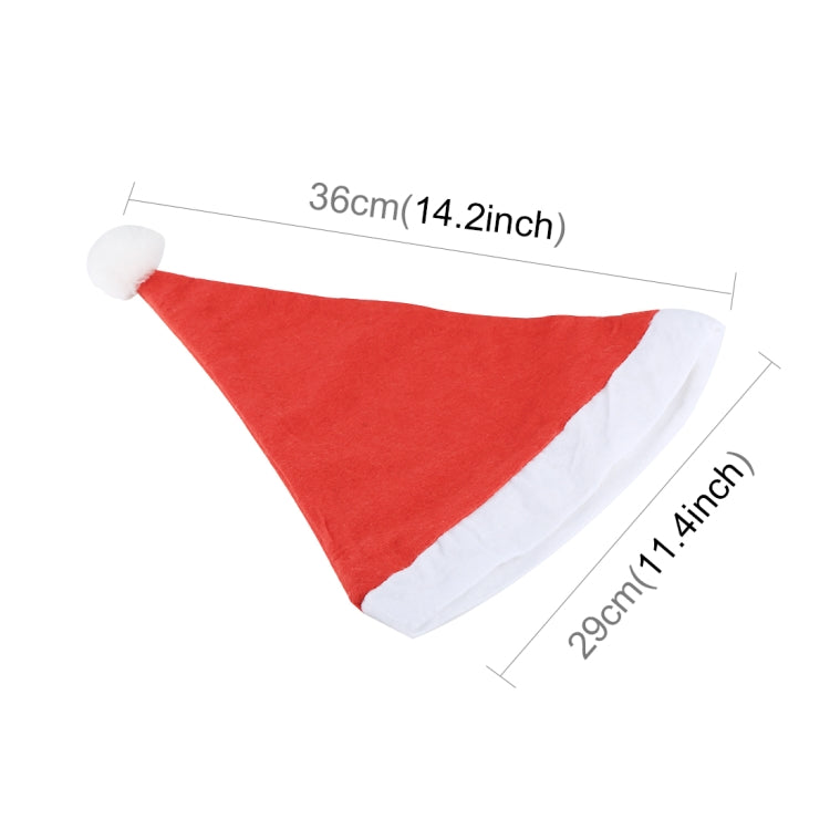 2 PCS Embroidered Christmas Party Santa Hat Non-woven Christmas Hat, Size: 36cm x 29cm - Christmas Wearable Decoration by PMC TechLife | Online Shopping South Africa | PMC TechLife | Buy Now Pay Later Mobicred