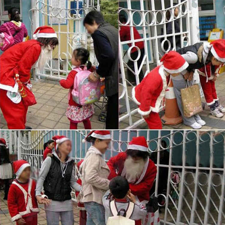 2 PCS Embroidered Christmas Party Santa Hat Non-woven Christmas Hat, Size: 36cm x 29cm - Christmas Wearable Decoration by PMC TechLife | Online Shopping South Africa | PMC TechLife | Buy Now Pay Later Mobicred