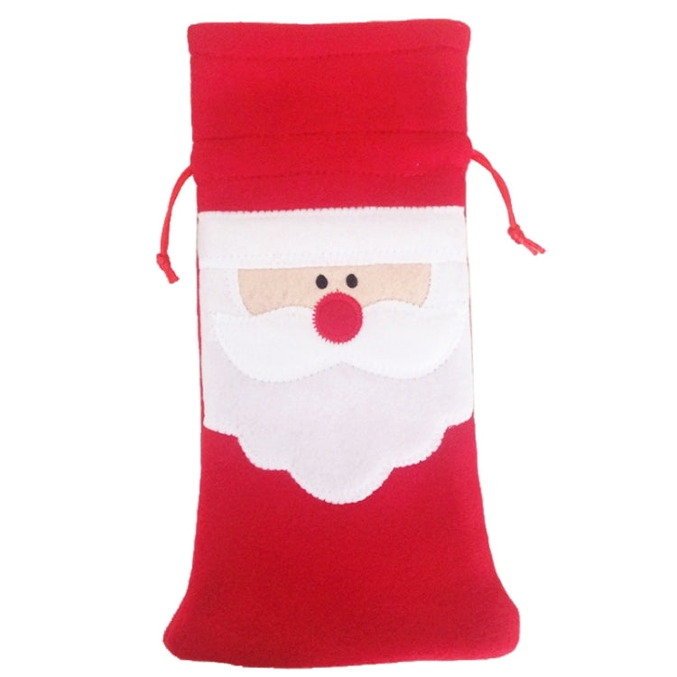 3 PCS Santa Pattern Christmas Dinner Table Decoration Plush Champagne Wine Bottle Bag - Christmas Gift Bags & Boxes by PMC TechLife | Online Shopping South Africa | PMC TechLife | Buy Now Pay Later Mobicred