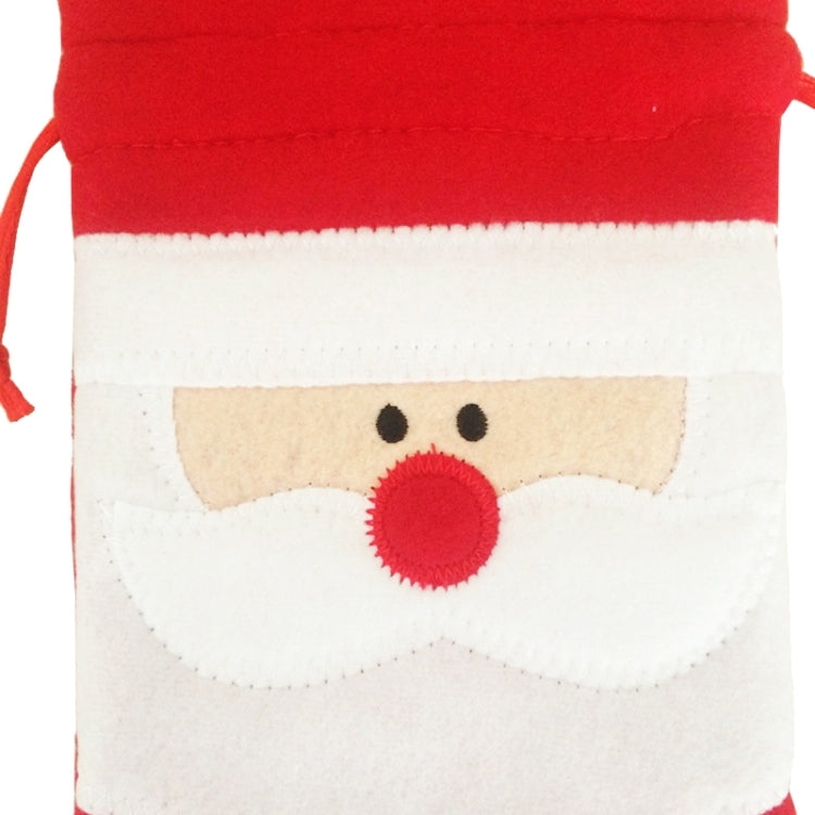 3 PCS Santa Pattern Christmas Dinner Table Decoration Plush Champagne Wine Bottle Bag - Christmas Gift Bags & Boxes by PMC TechLife | Online Shopping South Africa | PMC TechLife | Buy Now Pay Later Mobicred