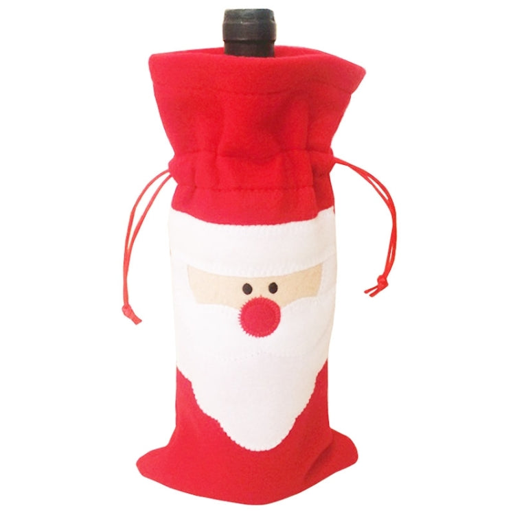 3 PCS Santa Pattern Christmas Dinner Table Decoration Plush Champagne Wine Bottle Bag - Christmas Gift Bags & Boxes by PMC TechLife | Online Shopping South Africa | PMC TechLife | Buy Now Pay Later Mobicred