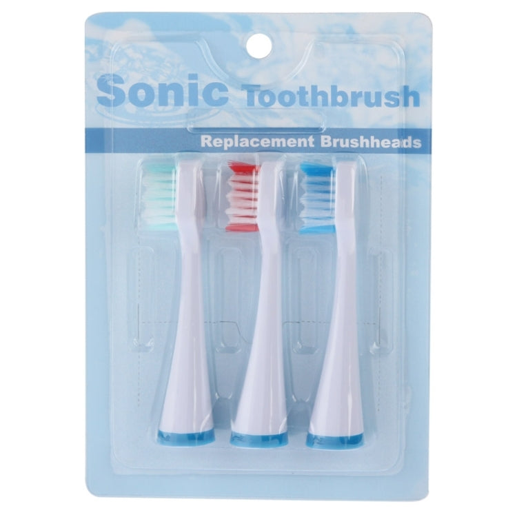 3pcs Replacement Brush Heads for Sonic Electric Toothbrush - Replacement Brush Heads by PMC TechLife | Online Shopping South Africa | PMC TechLife | Buy Now Pay Later Mobicred