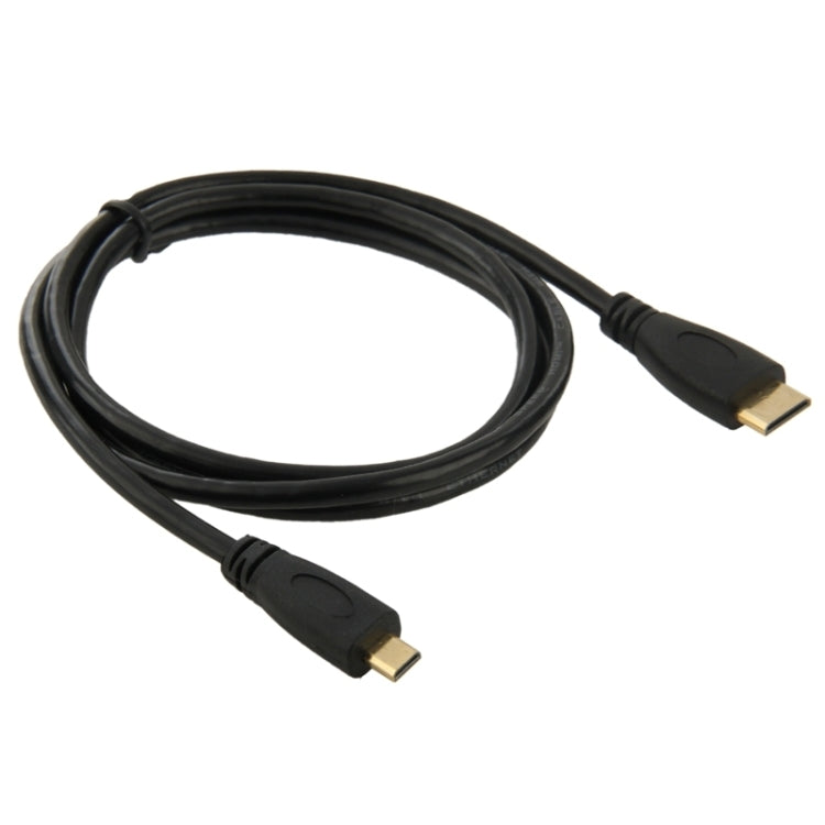1m Mini HDMI Male to Micro HDMI Male Adapter Cable - Cable by PMC TechLife | Online Shopping South Africa | PMC TechLife