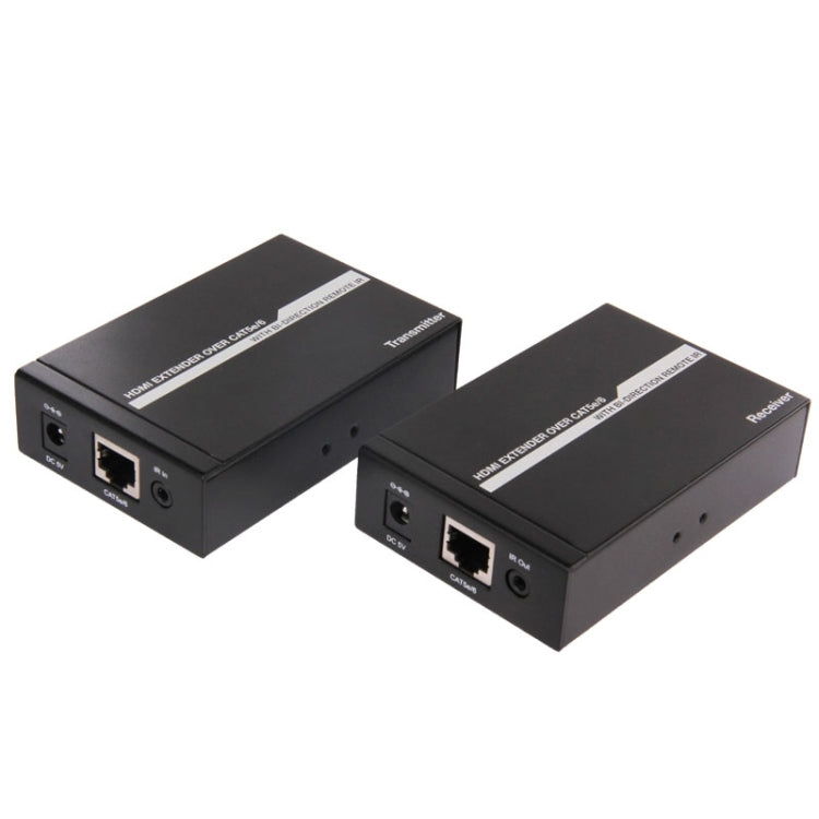 HDMI Extender Over Cat5e / 6 (EU Plug)(Black) - Amplifier by PMC Jewellery | Online Shopping South Africa | PMC Jewellery | Buy Now Pay Later Mobicred