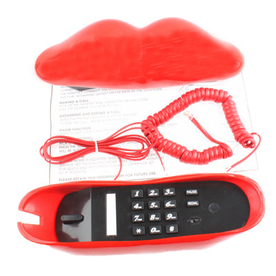 Sexy Red Hot lips Shape Wire Corded Telephone(Red) - Others by PMC TechLife | Online Shopping South Africa | PMC TechLife