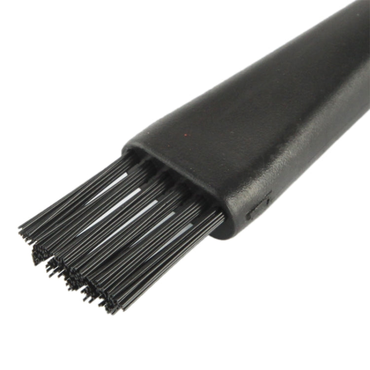 Electronic Component 11 Beam Round Handle Antistatic Cleaning Brush, Length: 14.8cm(Black) - free shipping - PMC TechLife - Order now!