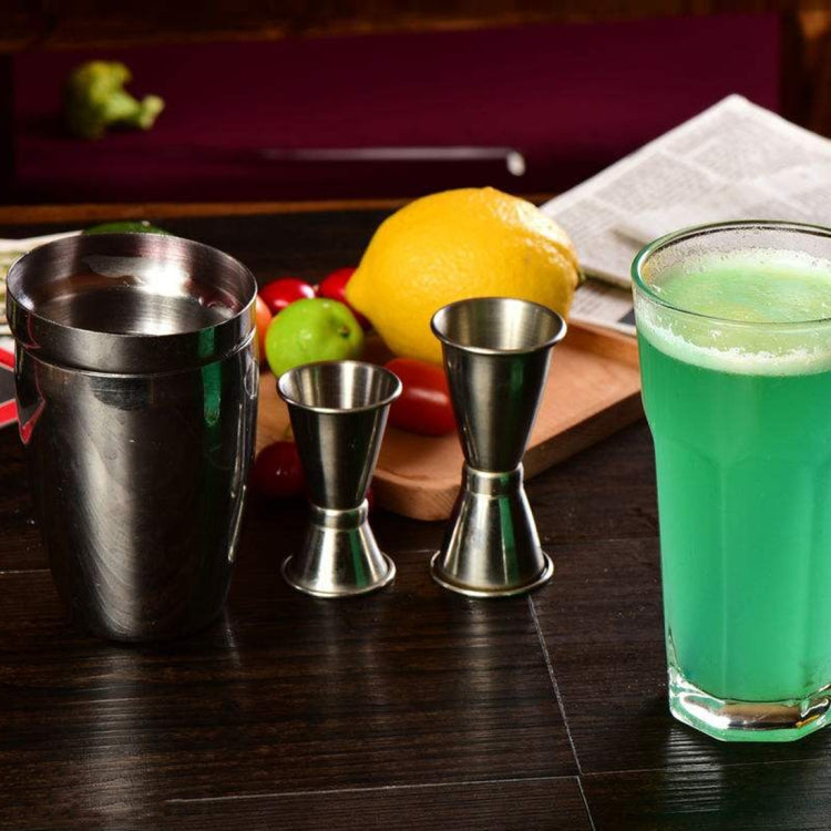 5 in 1 Classic Stainless Steel Shaker Set, Capacity: 550ml (Shaker + Jigger + Strainer + Ice Clip + Stirrer Pipe)(Silver) - Bartending Tools by PMC TechLife | Online Shopping South Africa | PMC TechLife | Buy Now Pay Later Mobicred