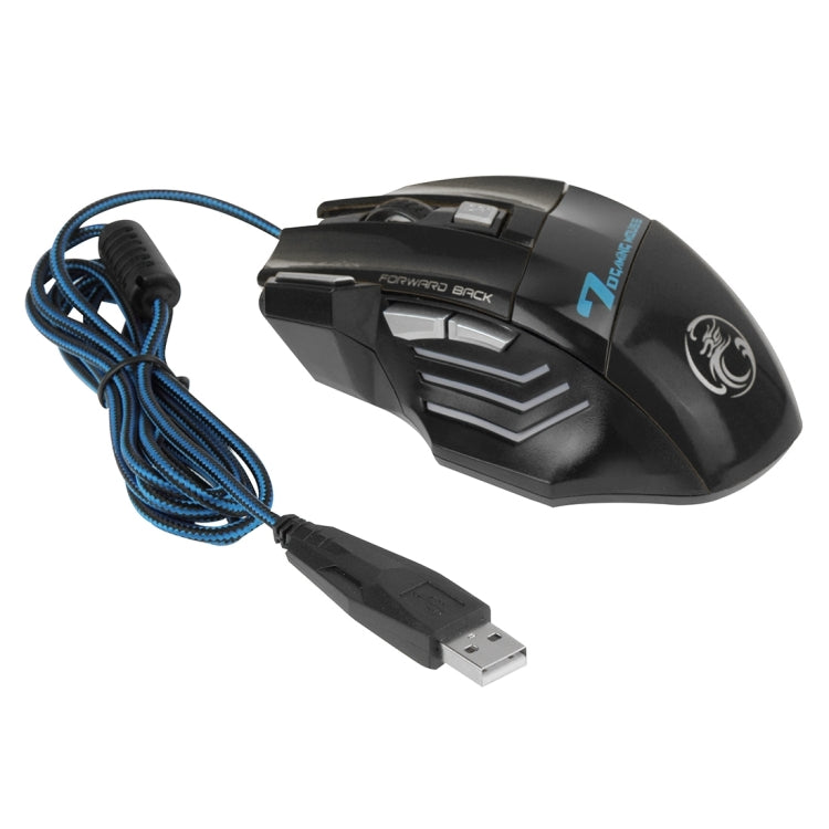 7 Buttons with Scroll Wheel 5000 DPI LED Wired Optical Gaming Mouse for Computer PC Laptop(Black) - Wired Mice by PMC TechLife | Online Shopping South Africa | PMC TechLife | Buy Now Pay Later Mobicred