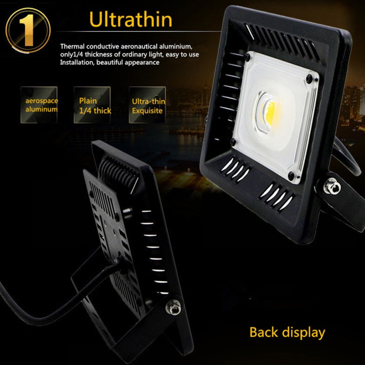 50W Waterproof LED Floodlight Lamp, Luminous Flux: > 4000LM, PF > 0.9, RA > 80, AC 90-140V(Warm White) - Floodlights by PMC Jewellery | Online Shopping South Africa | PMC Jewellery | Buy Now Pay Later Mobicred
