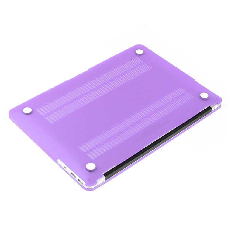 ENKAY for Macbook Air 13.3 inch (US Version) / A1369 / A1466 Hat-Prince 3 in 1 Frosted Hard Shell Plastic Protective Case with Keyboard Guard & Port Dust Plug(Purple) - free shipping - PMC Jewellery - Order now!