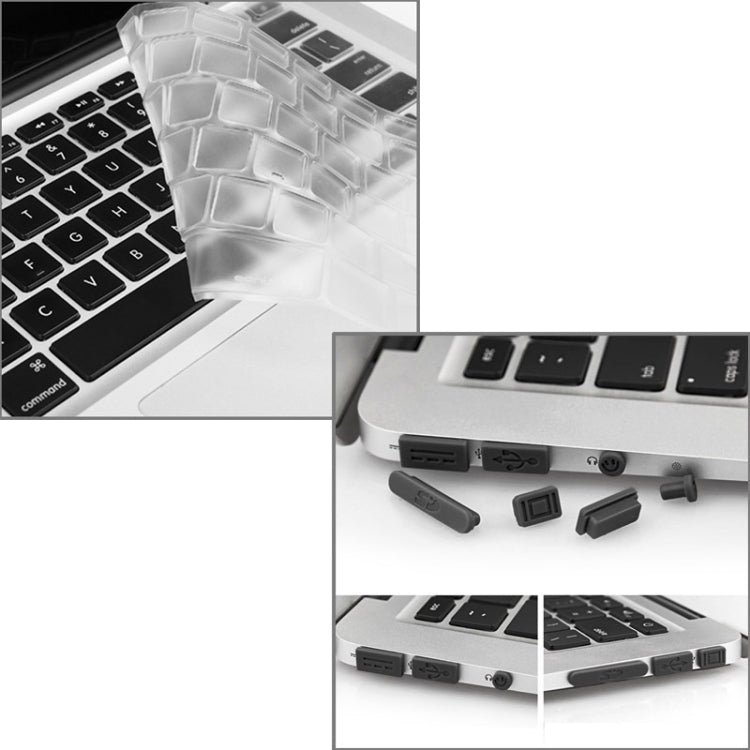 ENKAY for Macbook Air 13.3 inch (US Version) / A1369 / A1466 Hat-Prince 3 in 1 Frosted Hard Shell Plastic Protective Case with Keyboard Guard & Port Dust Plug(White) - free shipping - PMC Jewellery - Order now!