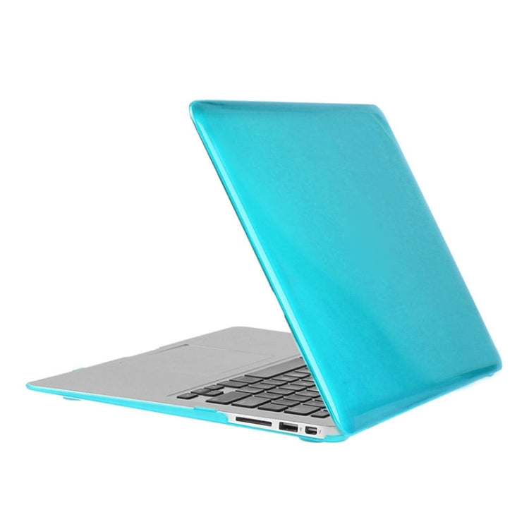 ENKAY for Macbook Air 11.6 inch (US Version) / A1370 / A1465 Hat-Prince 3 in 1 Crystal Hard Shell Plastic Protective Case with Keyboard Guard & Port Dust Plug(Blue) - free shipping - PMC Jewellery - Order now!