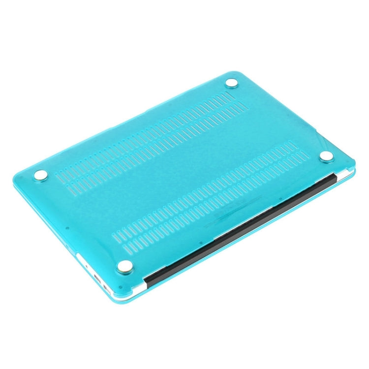 ENKAY for Macbook Air 11.6 inch (US Version) / A1370 / A1465 Hat-Prince 3 in 1 Crystal Hard Shell Plastic Protective Case with Keyboard Guard & Port Dust Plug(Blue) - free shipping - PMC Jewellery - Order now!