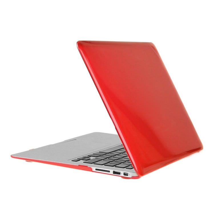 ENKAY for Macbook Air 11.6 inch (US Version) / A1370 / A1465 Hat-Prince 3 in 1 Crystal Hard Shell Plastic Protective Case with Keyboard Guard & Port Dust Plug(Red) - free shipping - PMC Jewellery - Order now!