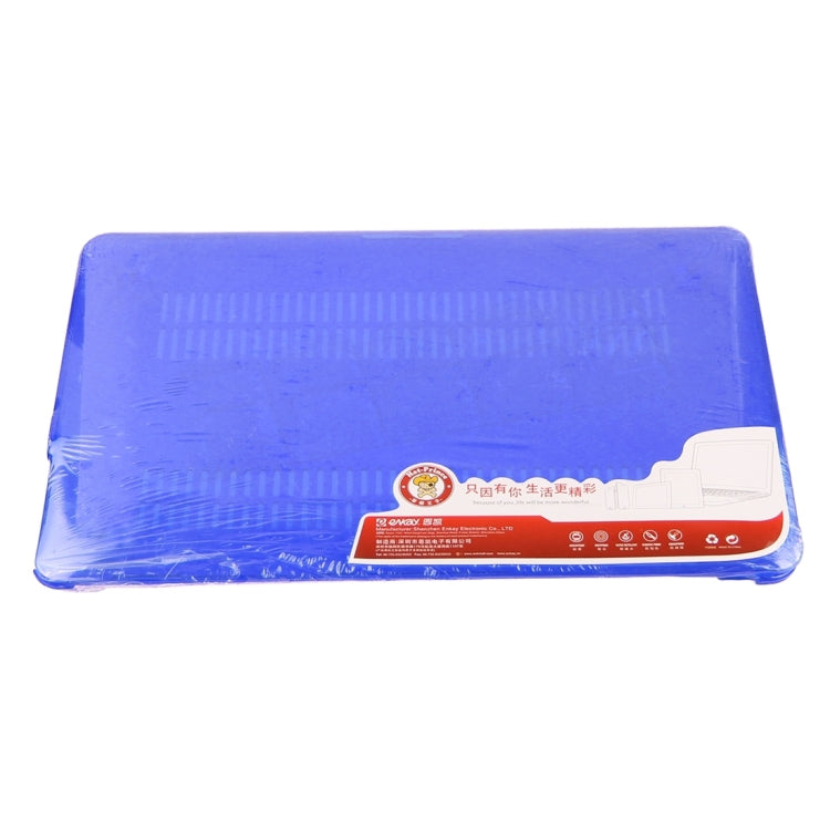 ENKAY for Macbook Air 13.3 inch (US Version) / A1369 / A1466 Hat-Prince 3 in 1 Crystal Hard Shell Plastic Protective Case with Keyboard Guard & Port Dust Plug(Dark Blue) - free shipping - PMC Jewellery - Order now!