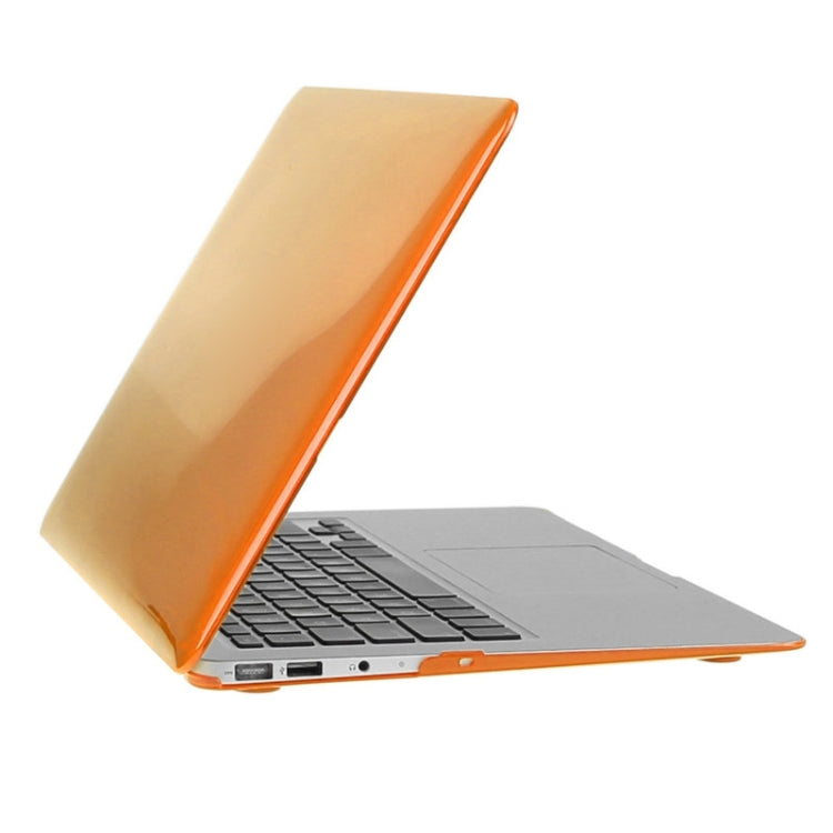ENKAY for Macbook Air 13.3 inch (US Version) / A1369 / A1466 Hat-Prince 3 in 1 Crystal Hard Shell Plastic Protective Case with Keyboard Guard & Port Dust Plug(Orange) - free shipping - PMC Jewellery - Order now!