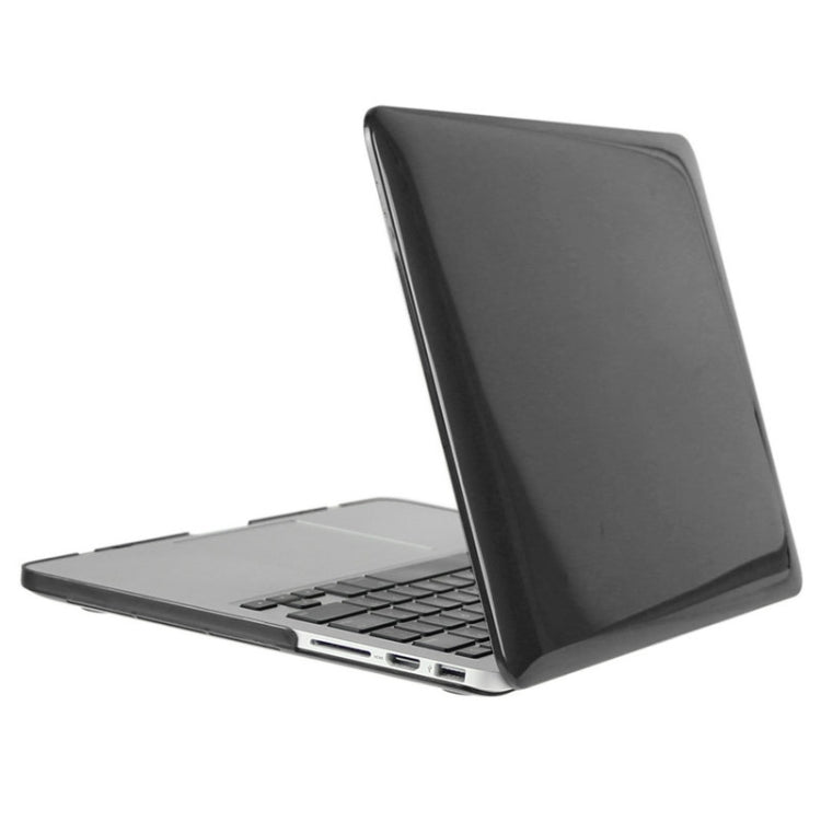 ENKAY for Macbook Pro Retina 13.3 inch (US Version) / A1425 / A1502 Hat-Prince 3 in 1 Crystal Hard Shell Plastic Protective Case with Keyboard Guard & Port Dust Plug(Black) - free shipping - PMC Jewellery - Order now!