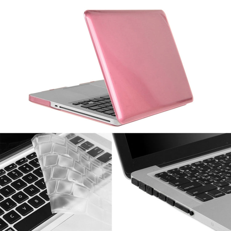 ENKAY for Macbook Pro 15.4 inch (US Version) / A1286 Hat-Prince 3 in 1 Crystal Hard Shell Plastic Protective Case with Keyboard Guard & Port Dust Plug(Pink) - free shipping - PMC Jewellery - Order now!