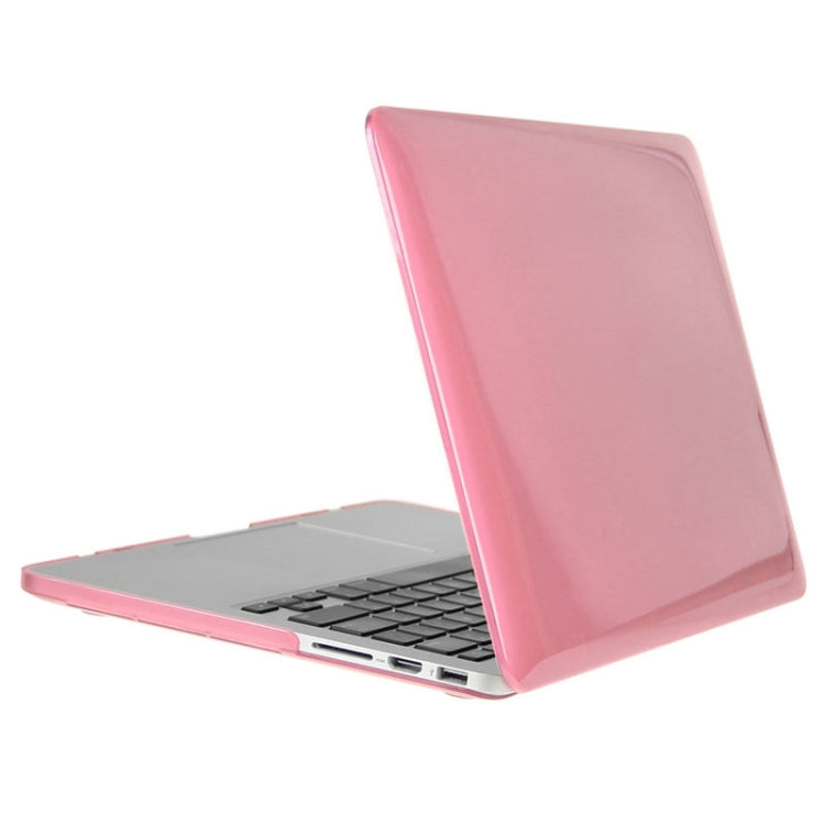 ENKAY for Macbook Pro Retina 15.4 inch (US Version) / A1398 Hat-Prince 3 in 1 Crystal Hard Shell Plastic Protective Case with Keyboard Guard & Port Dust Plug(Pink) - free shipping - PMC Jewellery - Order now!