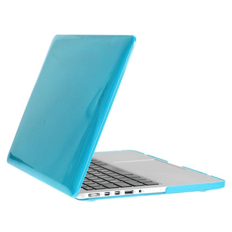 ENKAY for Macbook Pro Retina 15.4 inch (US Version) / A1398 Hat-Prince 3 in 1 Crystal Hard Shell Plastic Protective Case with Keyboard Guard & Port Dust Plug(Blue) - free shipping - PMC Jewellery - Order now!