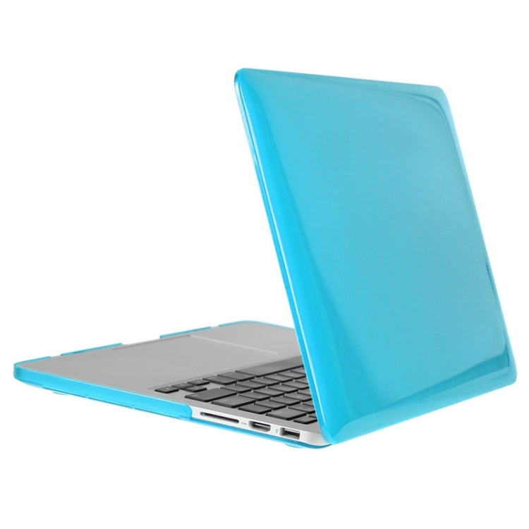 ENKAY for Macbook Pro Retina 15.4 inch (US Version) / A1398 Hat-Prince 3 in 1 Crystal Hard Shell Plastic Protective Case with Keyboard Guard & Port Dust Plug(Blue) - free shipping - PMC Jewellery - Order now!