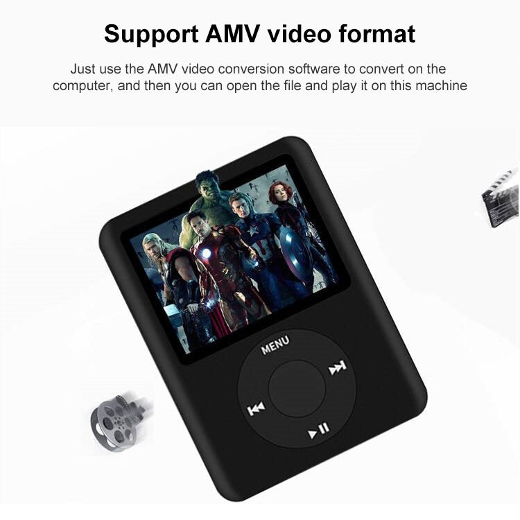 1.8 inch TFT Screen MP4 Player with TF Card Slot, Support Recorder, FM Radio, E-Book and Calendar(Black) - MP4 Player by PMC TechLife | Online Shopping South Africa | PMC TechLife