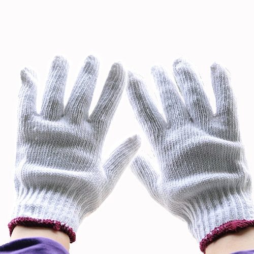 Working Gloves / Cotton Gloves Wear-Resistant(White) - Safety Gloves by PMC TechLife | Online Shopping South Africa | PMC TechLife | Buy Now Pay Later Mobicred