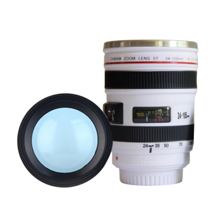 400ML Camera Lens Cup Mug Caniam EF 24-105mm F4 Filter Cup for Coffee Milk Water as Gift(White) - Vacuum Thermoses & Cups by PMC TechLife | Online Shopping South Africa | PMC TechLife | Buy Now Pay Later Mobicred