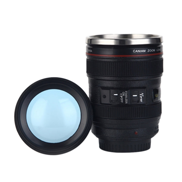 400ML Camera Lens Cup Mug Caniam EF 24-105mm F4 Filter Cup for Coffee Milk Water as Gift(Black) - Vacuum Thermoses & Cups by PMC TechLife | Online Shopping South Africa | PMC TechLife | Buy Now Pay Later Mobicred