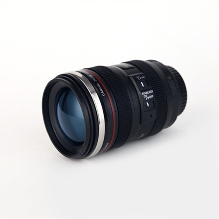 400ML Camera Lens Cup Mug Caniam EF 24-105mm F4 Filter Cup for Coffee Milk Water as Gift(Black) - Vacuum Thermoses & Cups by PMC TechLife | Online Shopping South Africa | PMC TechLife | Buy Now Pay Later Mobicred