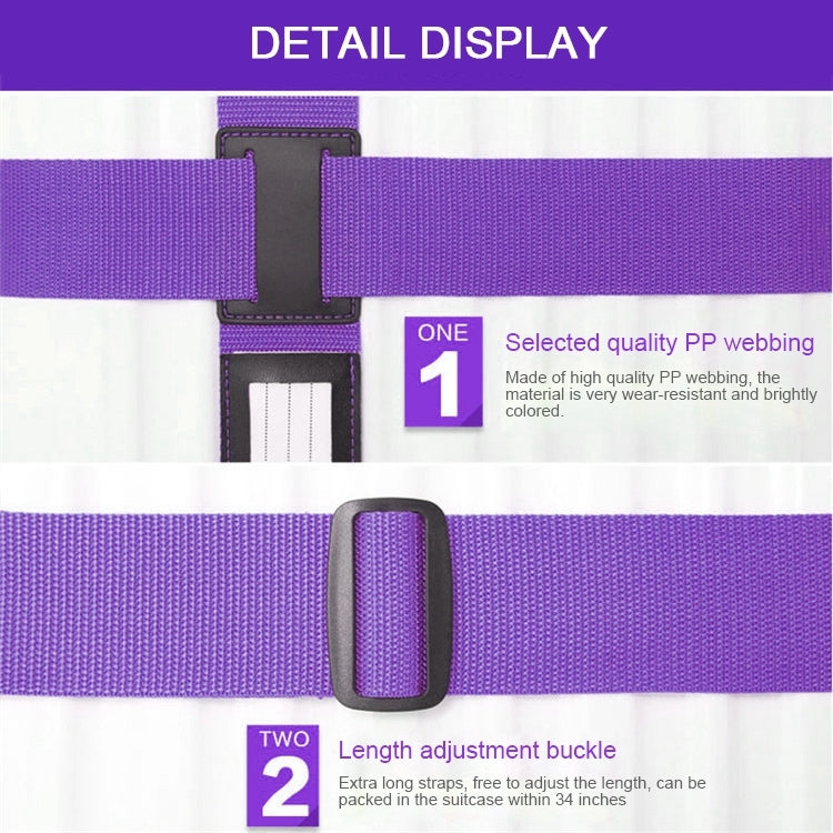 Luggage Strap Cross Belt Adjustable Packing Band Belt Strap with Password Lock for Luggage Travel Suitcase - Tapes & Ropes by PMC TechLife | Online Shopping South Africa | PMC TechLife | Buy Now Pay Later Mobicred