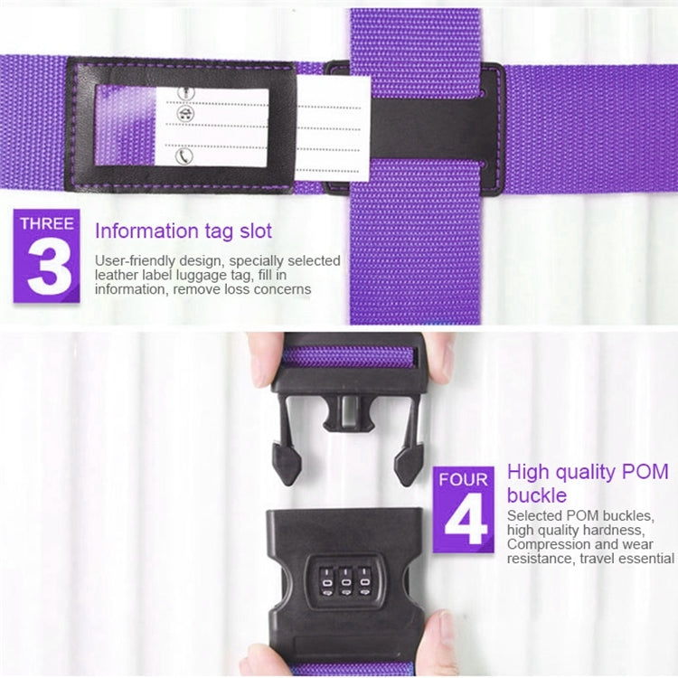 Luggage Strap Cross Belt Adjustable Packing Band Belt Strap with Password Lock for Luggage Travel Suitcase - Tapes & Ropes by PMC TechLife | Online Shopping South Africa | PMC TechLife | Buy Now Pay Later Mobicred