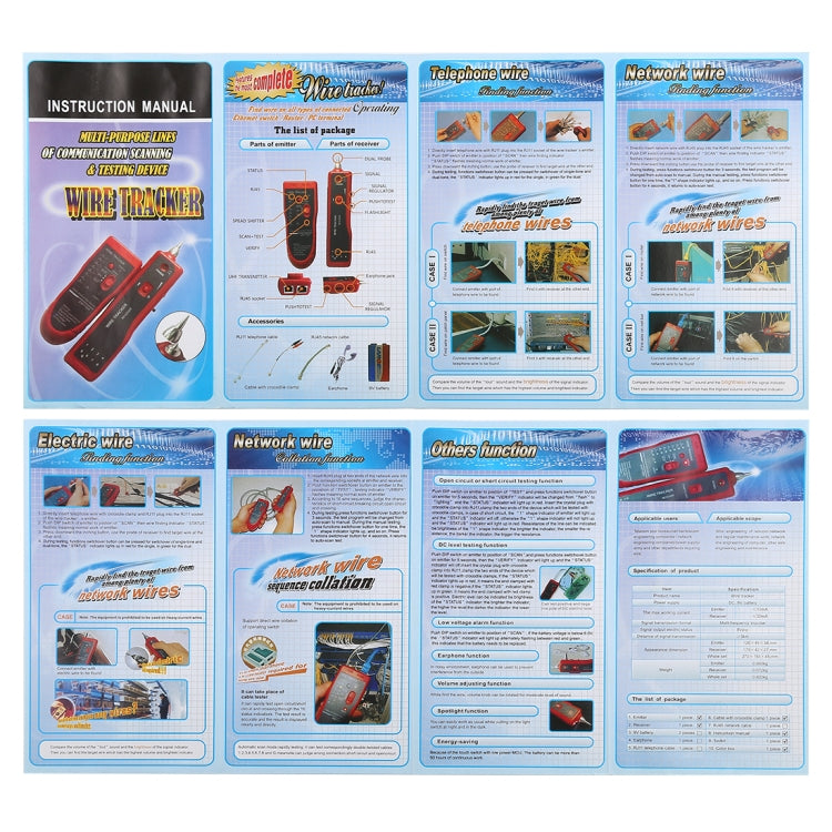 RJ11 & RJ45 Multi-purpose Line Inspection Instrument & Testing Device - Lan Cable and Tools by PMC Jewellery | Online Shopping South Africa | PMC Jewellery | Buy Now Pay Later Mobicred