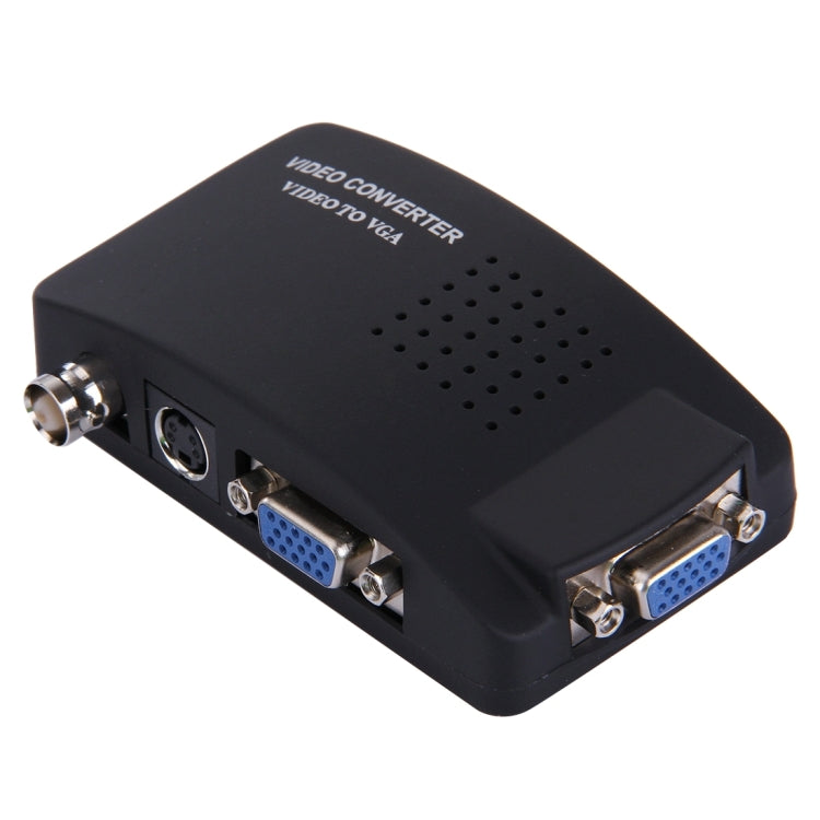 BNC / S-Video to VGA Video Converter(US Plug) - Video Converter by PMC Jewellery | Online Shopping South Africa | PMC Jewellery | Buy Now Pay Later Mobicred