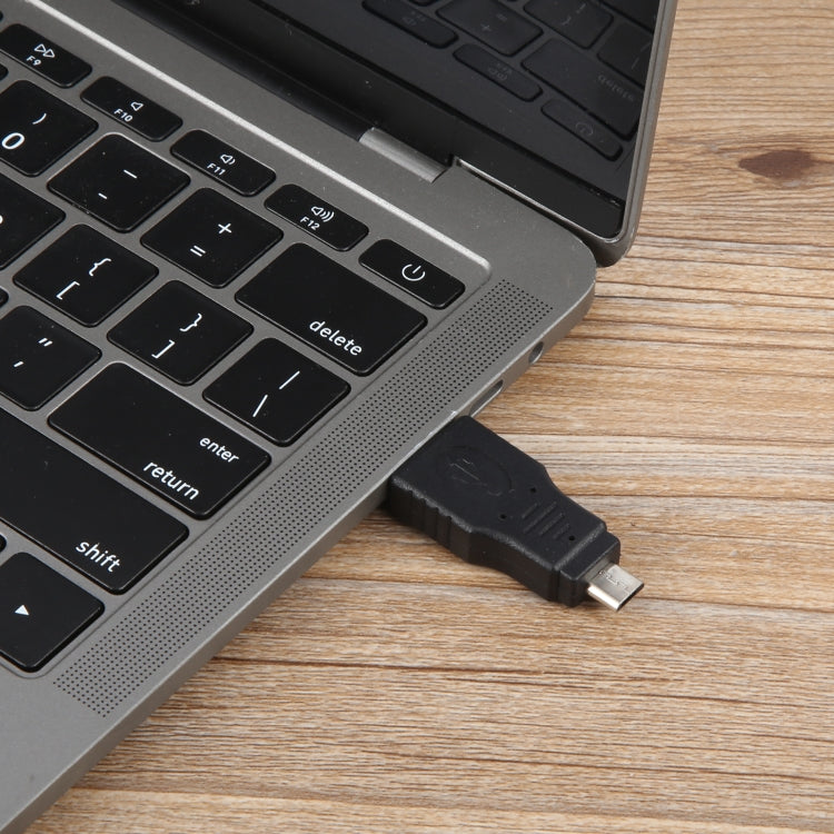 USB A Male to Micro USB 5 Pin Male Adapter(Black) - USB Adapter by PMC TechLife | Online Shopping South Africa | PMC TechLife | Buy Now Pay Later Mobicred